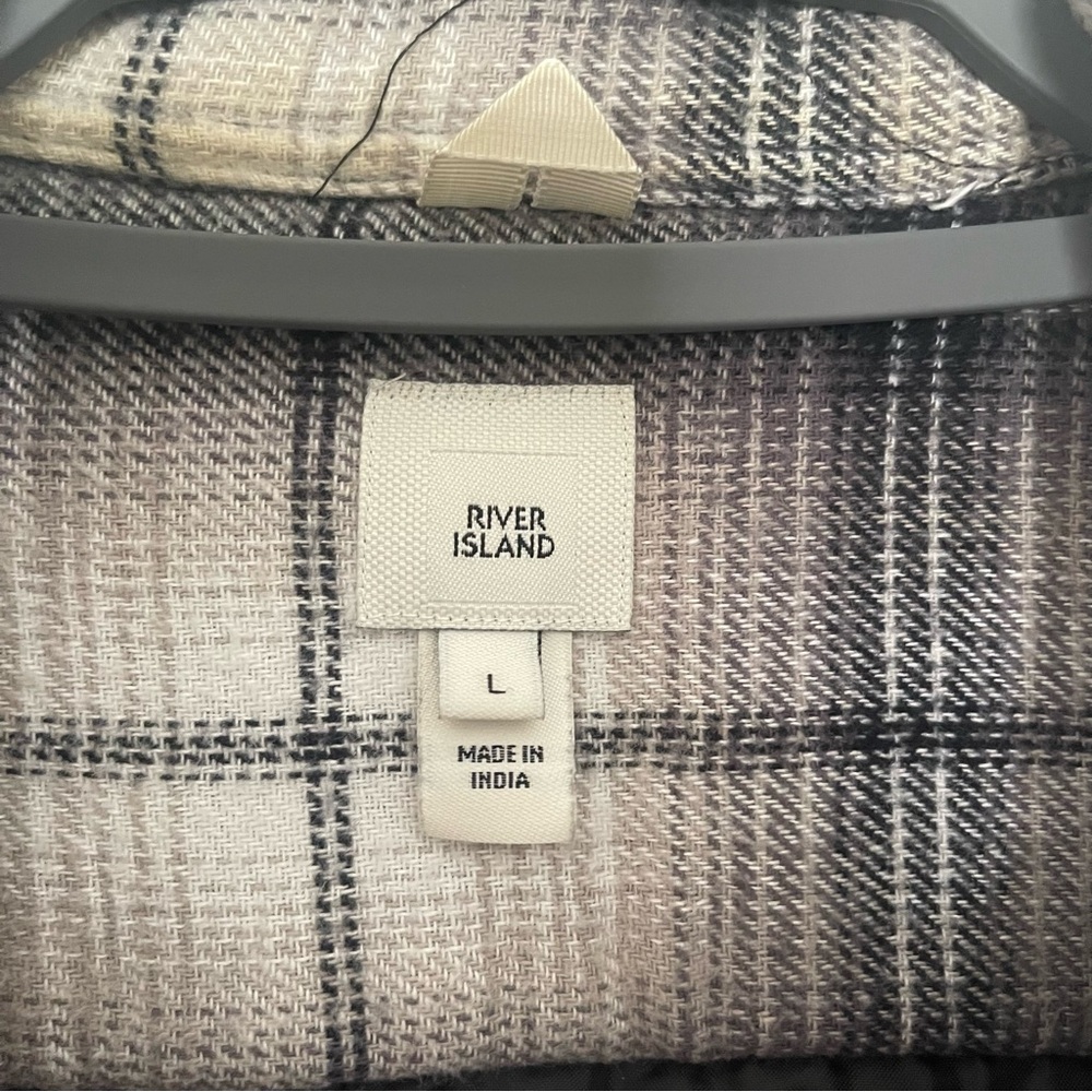 River Island Quilted Flannel Jacket Size: Large - Picture 2 of 4